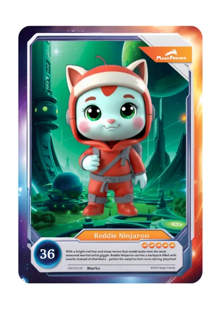 Magic Friends collectible card example 2
