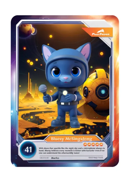 Magic Friends collectible card example 3