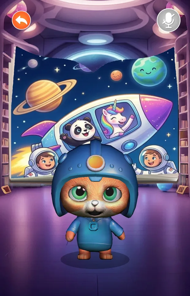 Story Time screen in the Magic Friends app